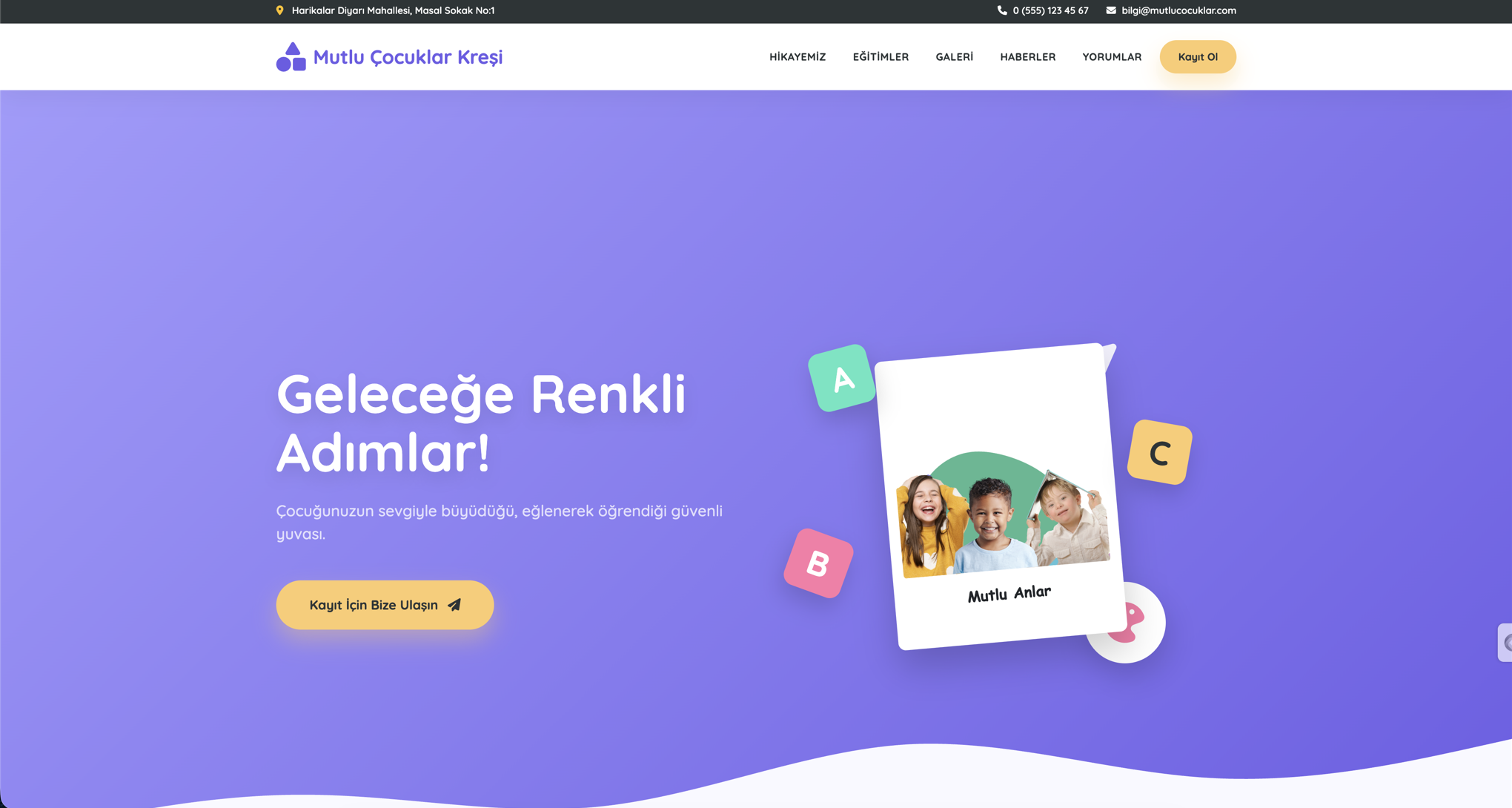 Kurumsal Kreş Yazılımı 2